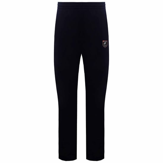 Lotton Contrast Cuffed Mens Dark Navy Track Pants - Image 1