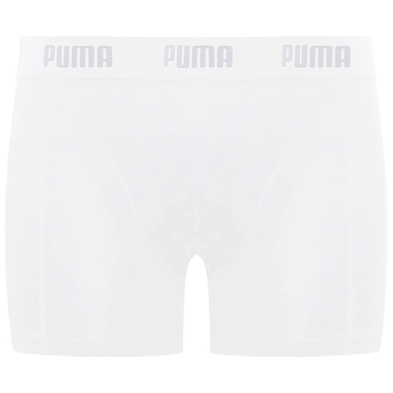 Puma 1-Pack Plain Mens White Boxer Shorts - Image 1