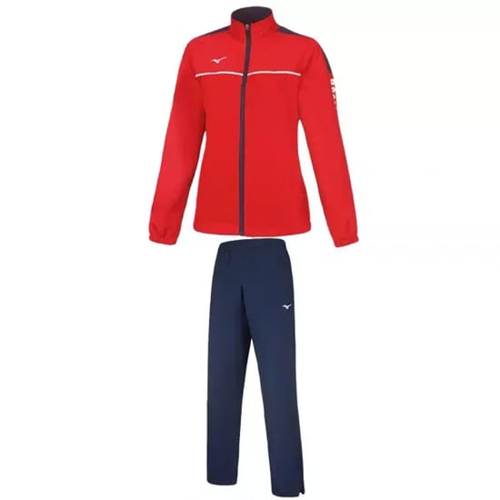 Mizuno Team Tokyo Micro Mens Red/Navy Tracksuit - Image 1
