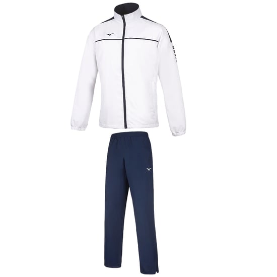 Mizuno Team Tokyo Micro Mens White/Navy Tracksuit - Image 1