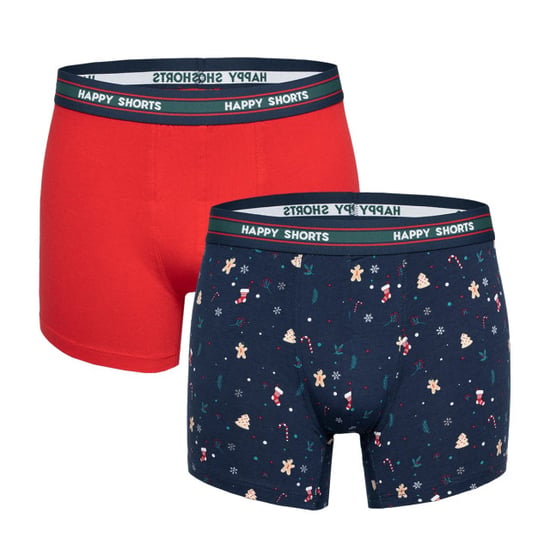 Happy Shorts 2-pack kerst boxershorts heren christmas stuff - Image 1