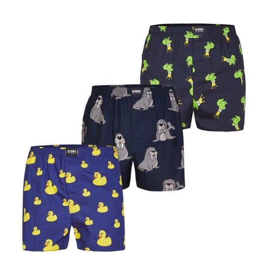 Happy Shorts Wijde boxershorts heren met print 3-pack - Image 1