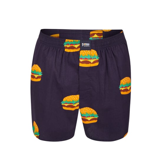 Happy Shorts X heren wijde boxershort met binnenbroek burger print - Image 1