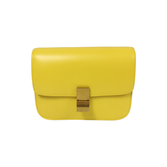 Celine Classic Box Medium Yellow Calfskin - Image 1