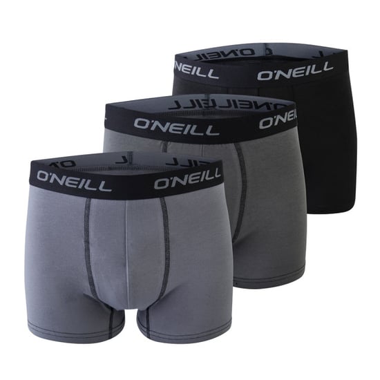O'Neill Heren boxershorts trunks 900003 effen grijs/zwart 3-pack - Image 1