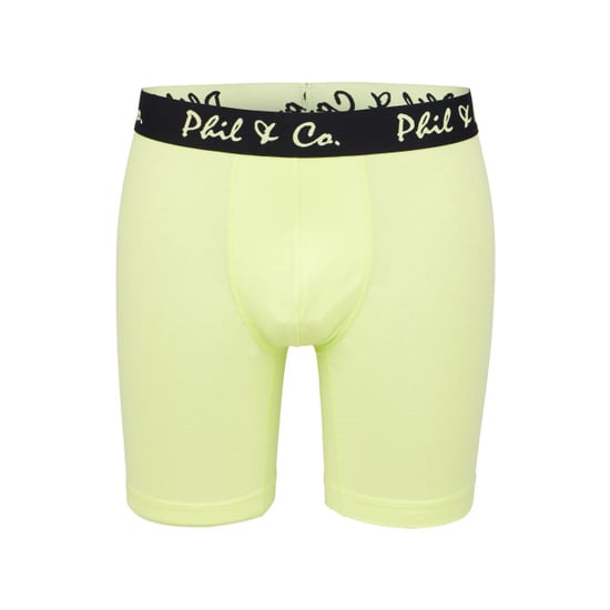 Phil & Co Boxershorts heren met lange pijpen boxer briefs 4-pack geel / beige - Image 6