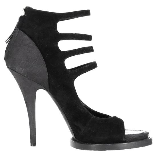 Givenchy Strappy Platform Sandal Heels in Black Suede - Image 1