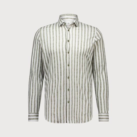 Blue Industry Streepmotief jersey overhemd | - Image 3