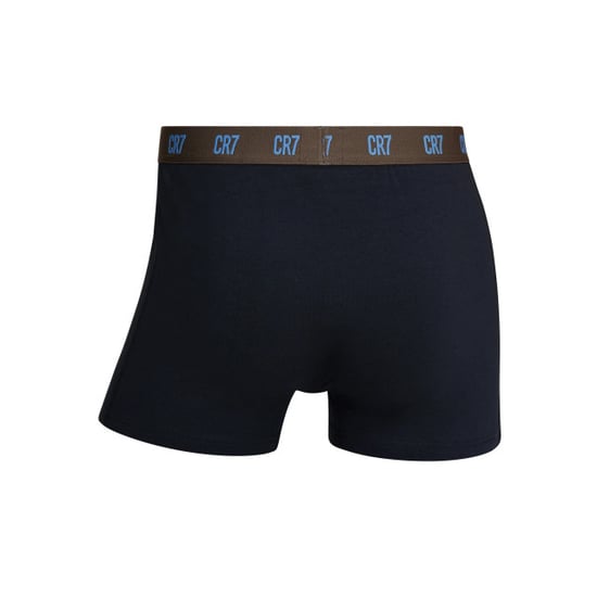 CR7 Heren boxershorts effen zwart/bruin 3-pack - Image 3