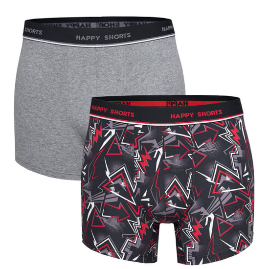 Happy Shorts 2-pack boxershorts heren met graffiti print - Image 1