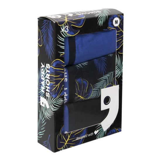Happy Shorts 3-pack boxershorts heren hawaii zwart/blauw - Image 3
