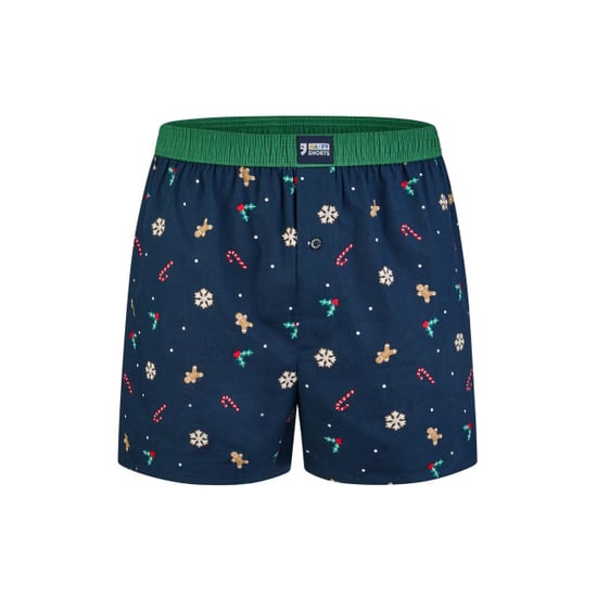 Happy Shorts Heren wijde boxershorts kerst print christmas allover - Image 1