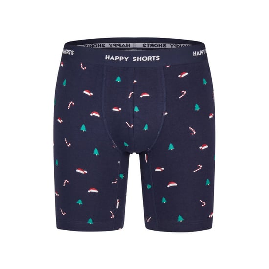 Happy Shorts Kerst boxershorts heren met lange pijpen boxer briefs 2-pack groen/blauw - Image 3
