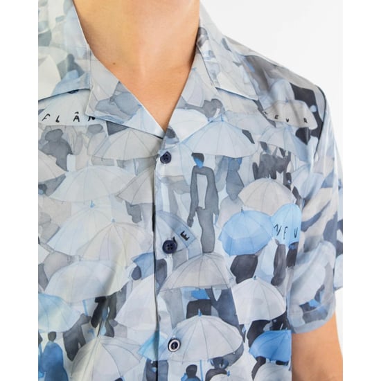 Flaneur Homme Heren umbrella viscose shirt - Image 4