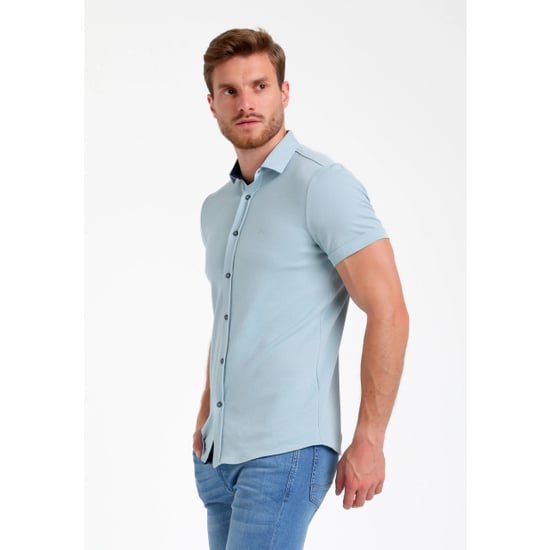 Gabbiano Heren overhemd 335532 4001 bright blue - Image 4