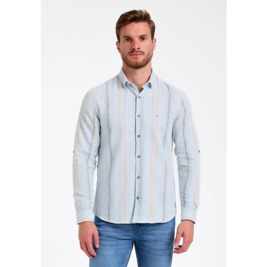 Gabbiano Heren overhemd 335547 4001 bright blue - Image 1