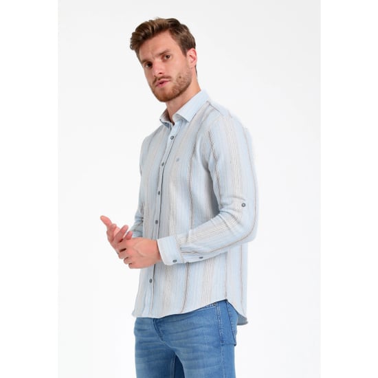 Gabbiano Heren overhemd 335547 4001 bright blue - Image 3