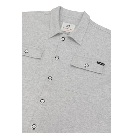 Gabbiano Heren overshirt 425546 605 grey melange - Image 2