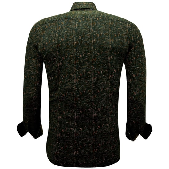 Gentile Bellini Overhemden lange mouw met slim fit bruin - Image 2