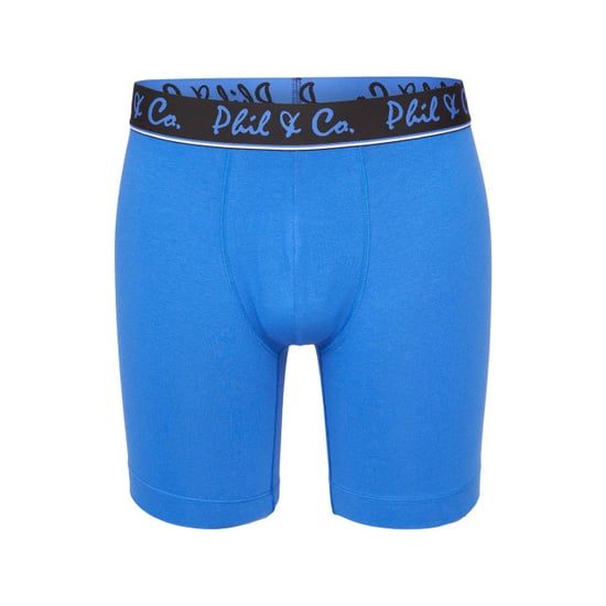 Phil & Co Boxershorts heren met lange pijpen boxer briefs 3-pack blauw / rood - Image 3