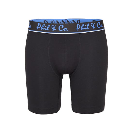 Phil & Co Boxershorts heren met lange pijpen boxer briefs 3-pack / blauw - Image 4