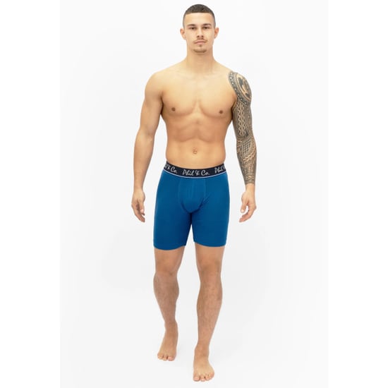 Phil & Co Boxershorts heren met lange pijpen boxer briefs 3-pack blauw / rood - Image 5