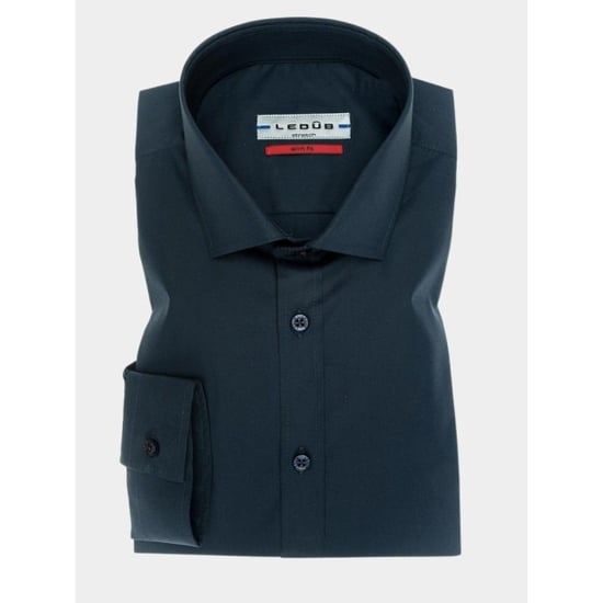 Ledûb Business hemd lange mouw overhemd donker slimfit 0042510/190000 - Image 1