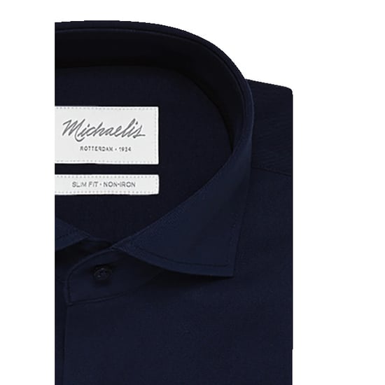 Michaelis Uni navy katoenen overhemd - Image 3
