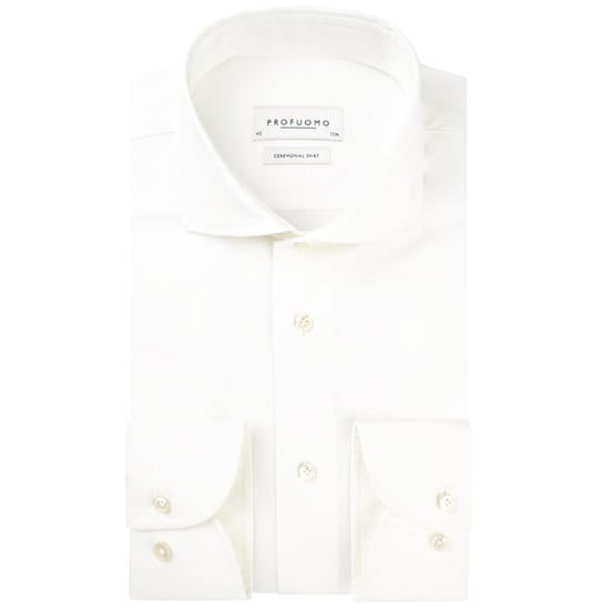 Profuomo Off-white wedding overhemd met lange mouwen - Image 1