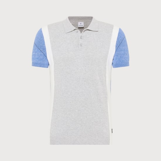 Blue Industry 2-tone polo | - Image 2