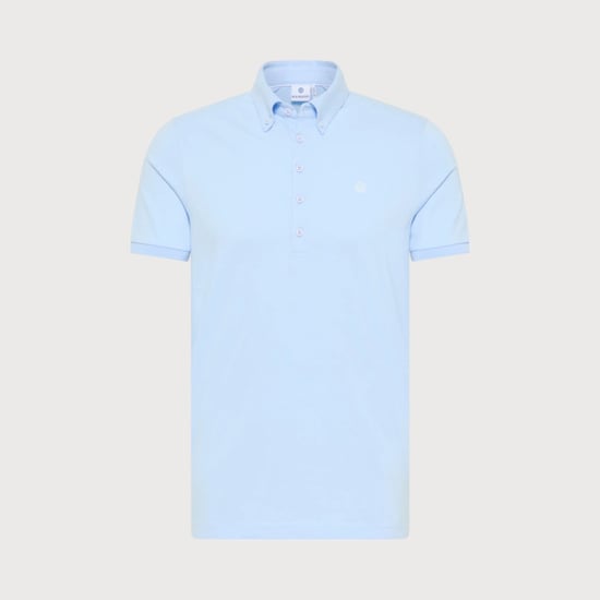 Blue Industry Button-down polo | - Image 1