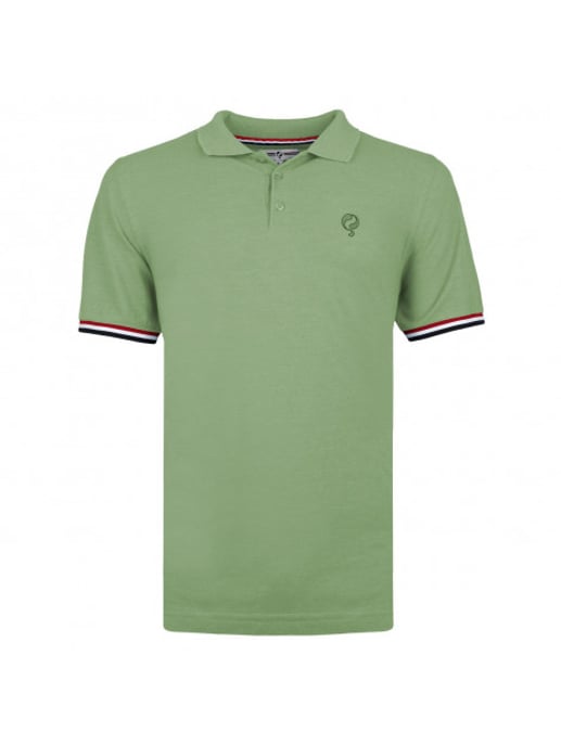 Q1905 Polo shirt bloemendaal grijsgroen - Image 1