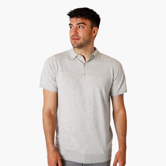 Q1905 Polo shirt hessum licht melange - Image 1
