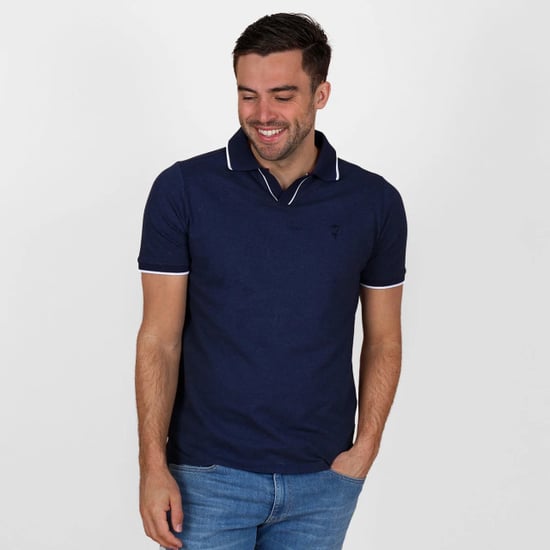 Q1905 Polo shirt stein – donker melange - Image 3