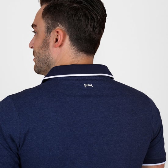 Q1905 Polo shirt stein – donker melange - Image 5