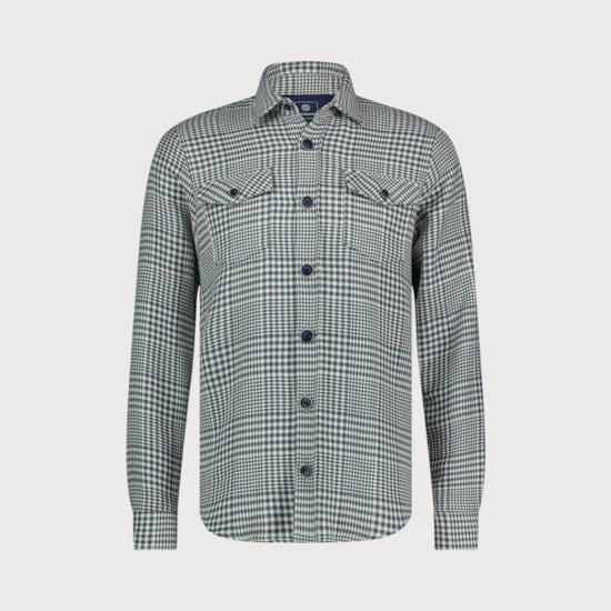 Blue Industry Overshirt met ruitmotief | - Image 3