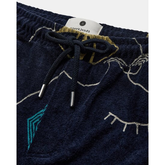 Anerkjendt Aklt jan frotte aop shorts 901599 sky captain - Image 3