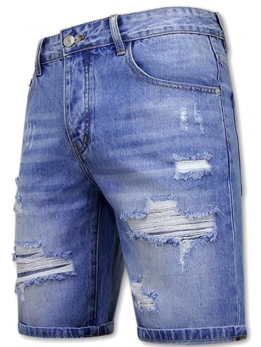 Enos Korte broek met gaten denim short - Image 2