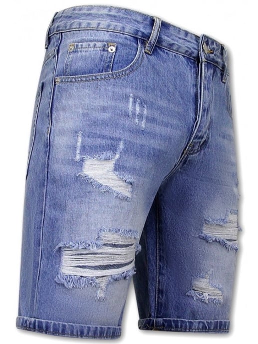 Enos Korte broek met gaten denim short - Image 3