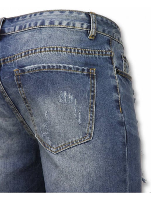 Enos Korte broeken slim fit ripped shorts - Image 4