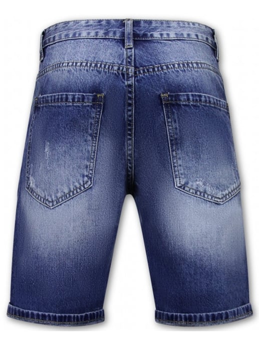Enos Korte spijkerbroek met gaten denim short - Image 5