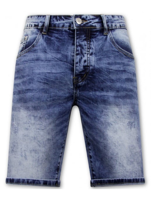 Enos Korte spijkerbroek stretch denim short - Image 1
