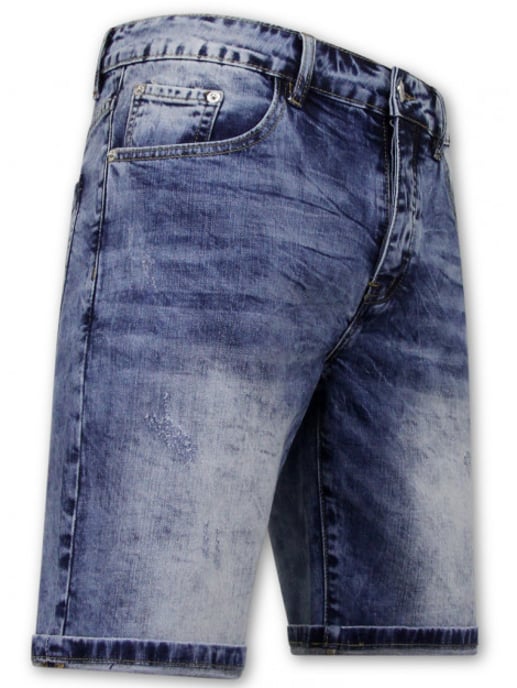 Enos Korte spijkerbroek stretch denim short - Image 3
