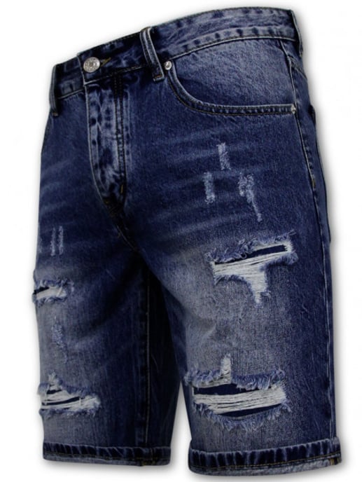 Enos Slim fit korte broek denim short - Image 2