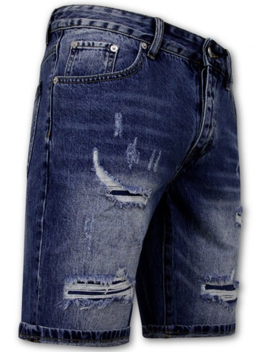 Enos Slim fit korte broek denim short - Image 3