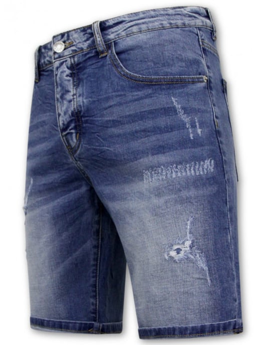Enos Stretch korte broek denim short - Image 2