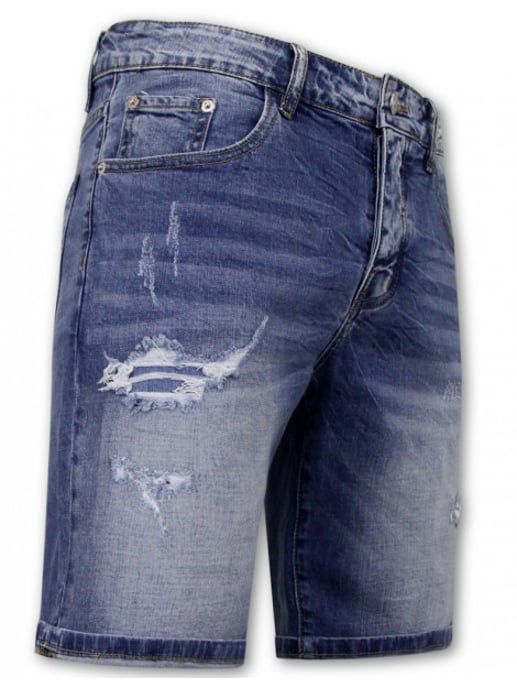 Enos Stretch korte broek denim short - Image 3