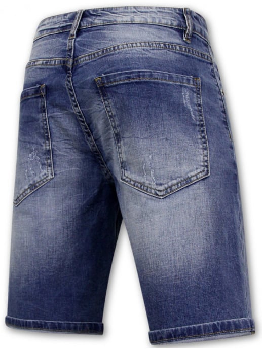 Enos Stretch korte broek denim short - Image 4