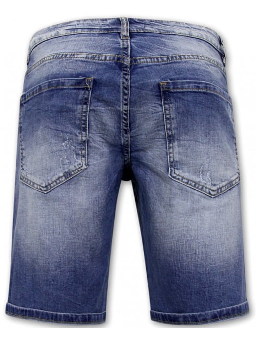 Enos Stretch korte broek denim short - Image 5