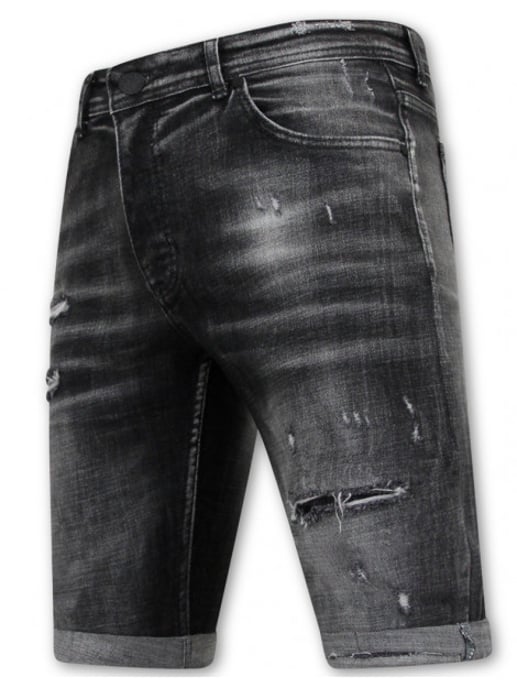 Local Fanatic Stonewashed ripped short slim fit - Image 2
